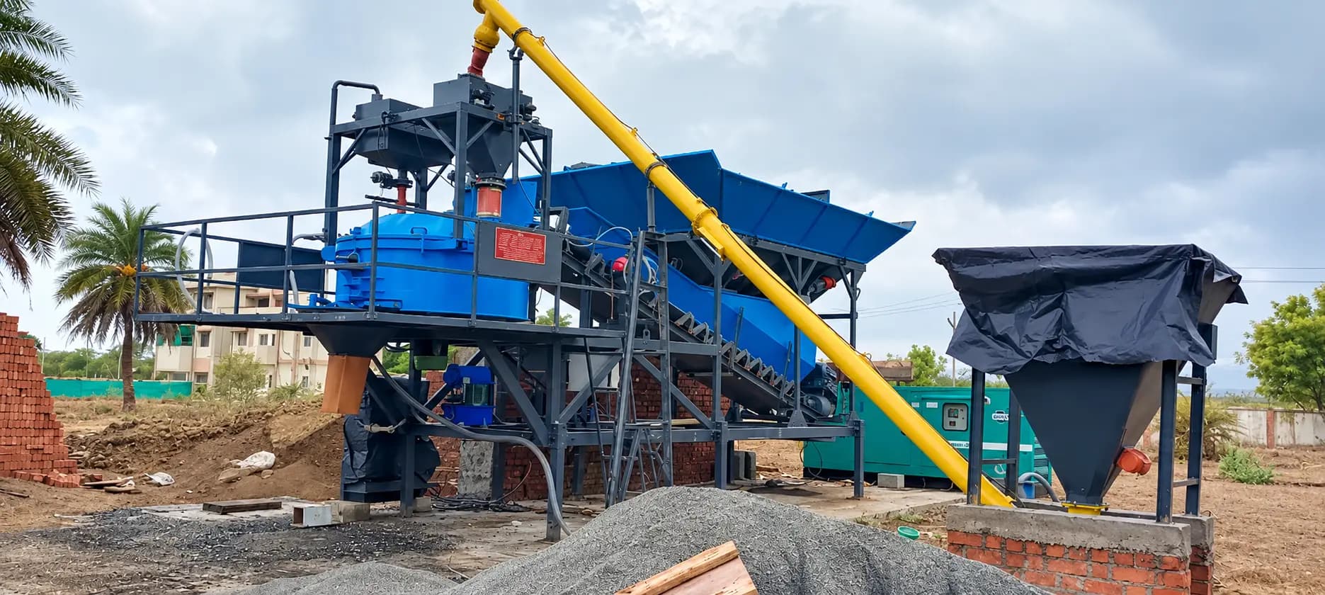 Concrete batching plant — Atlas Technologies ASCP 60-90