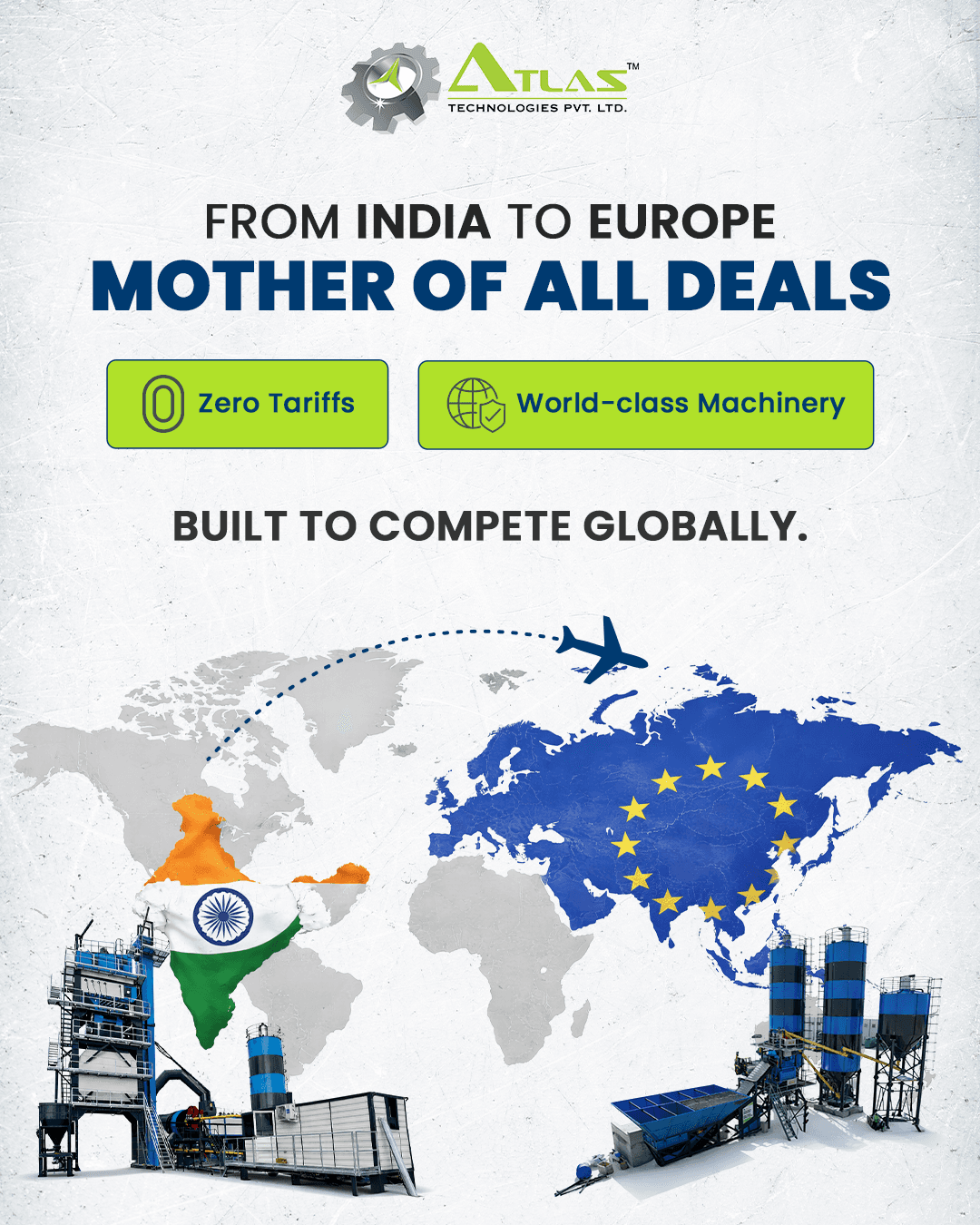 India-EU FTA road construction machinery export opportunities