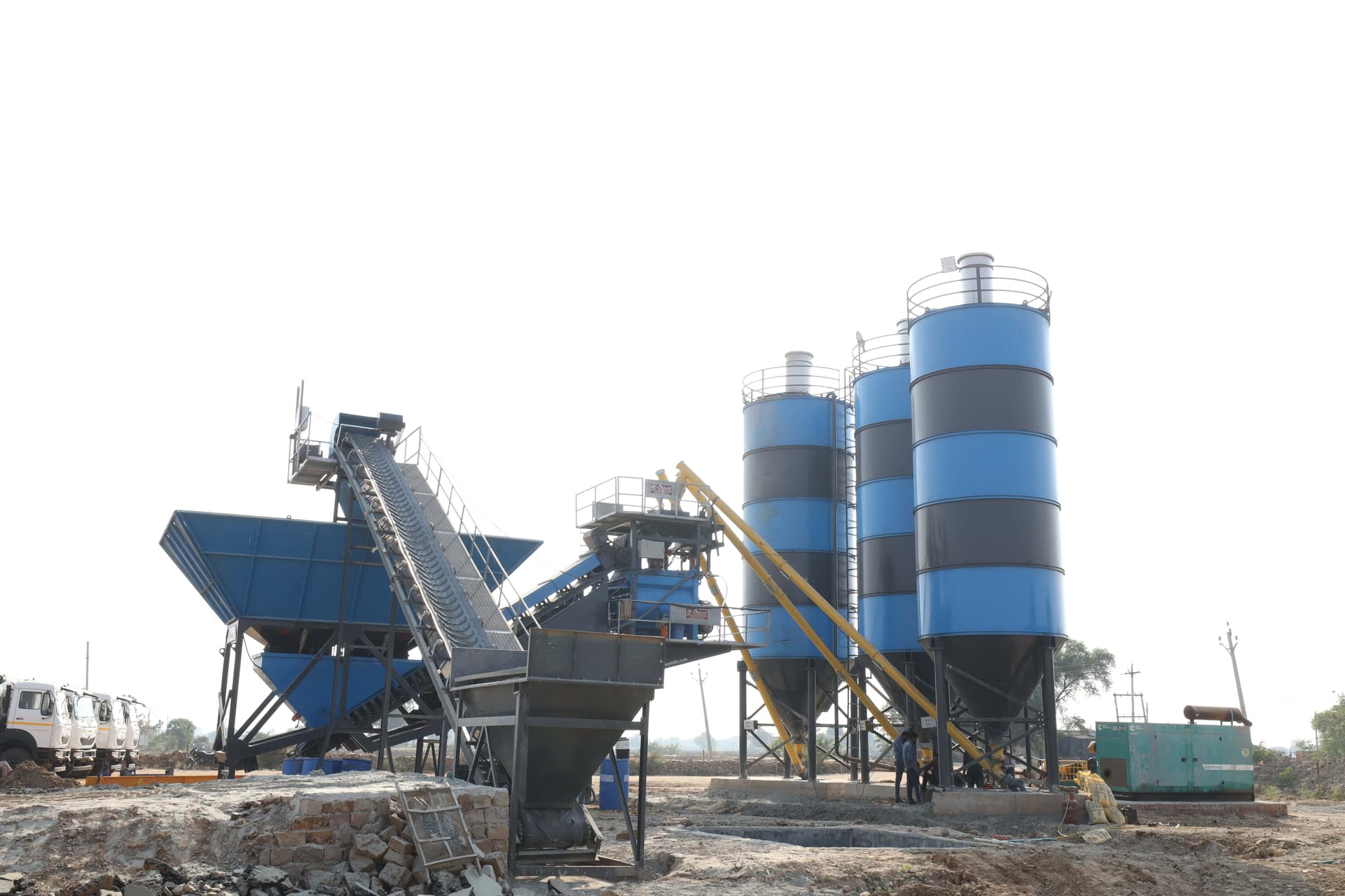 Atlas MOBMIX PRO 60 mobile concrete plant on site