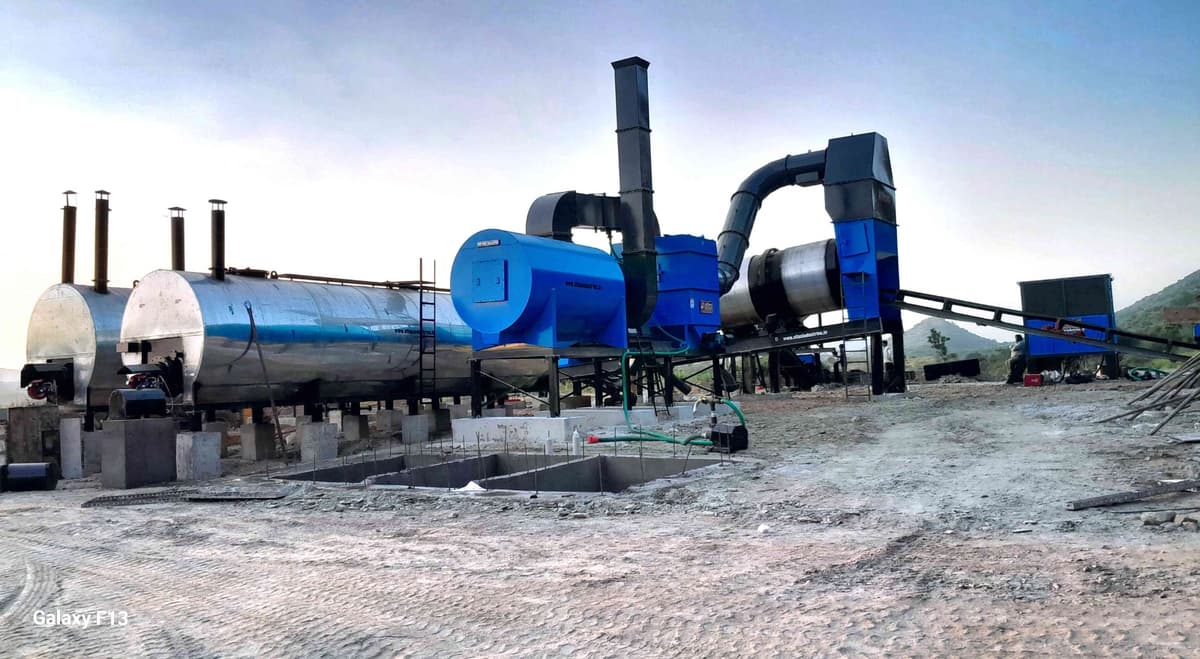 Atlas asphalt plant pre-commissioned and tested