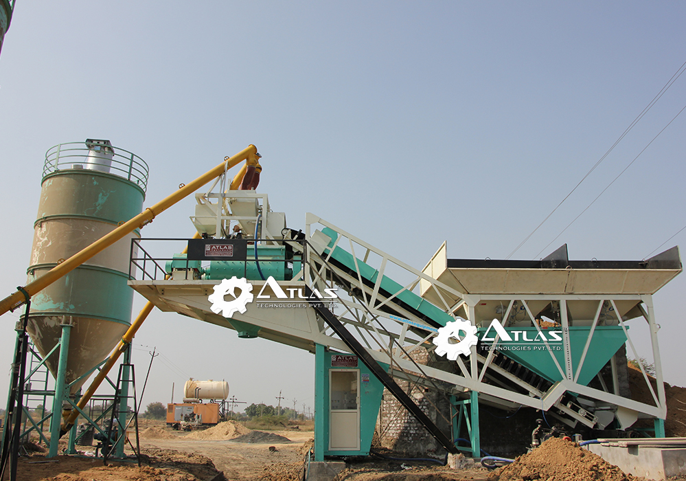 twin shaft mixer concrete plant