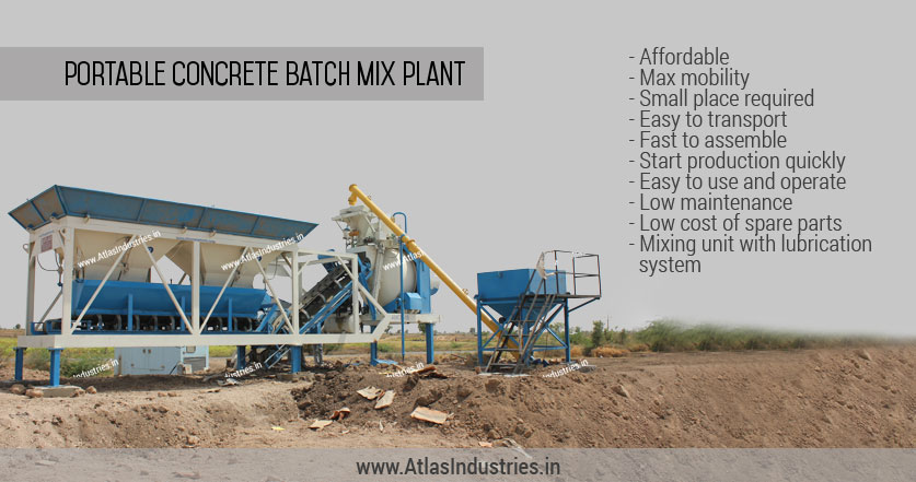 portable concrete plant India