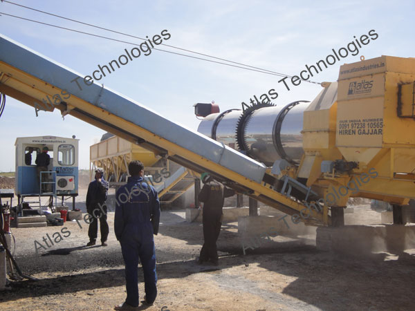Semi mobile asphalt mix plant in Morocco