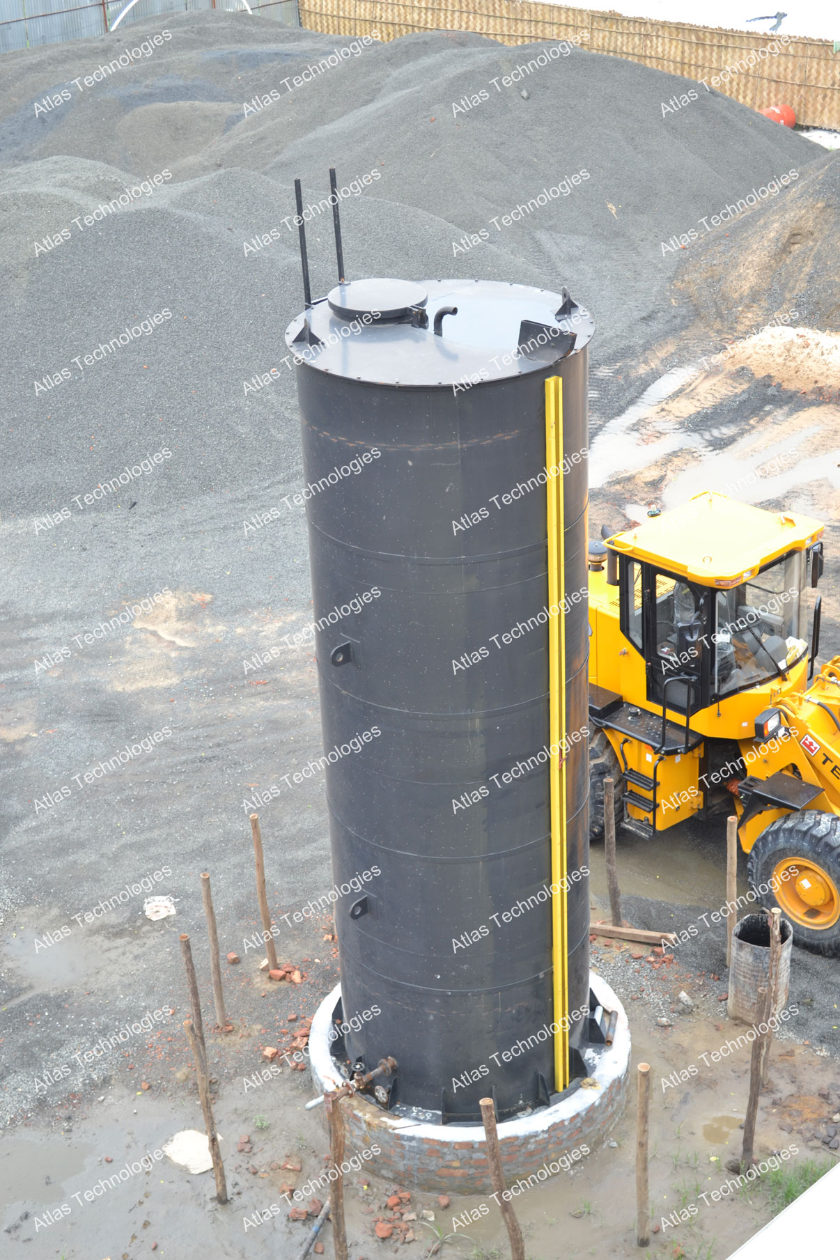 Asphalt mix plant near Kolkata, India