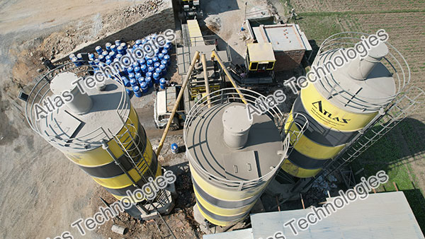 Inline concrete batch plant