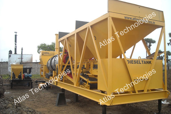 Portable asphalt mixing plant