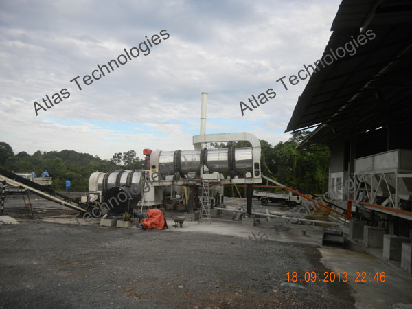 Counterflow asphalt plant in Malaysia