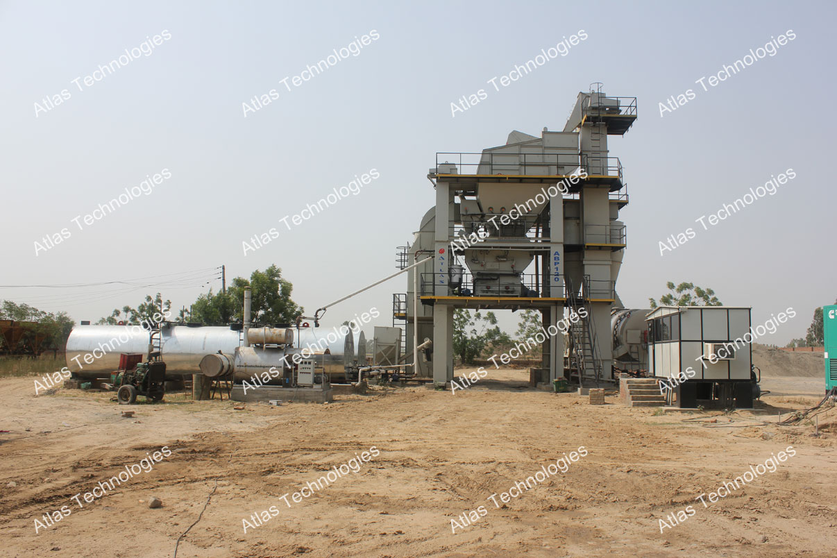 Tower asphalt plant near Bhatinda, Punjab