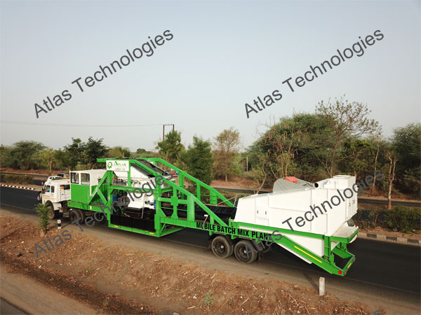 Tower unit of mobile asphalt batch plant