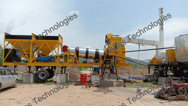 Small asphalt drum mixer Myanmar