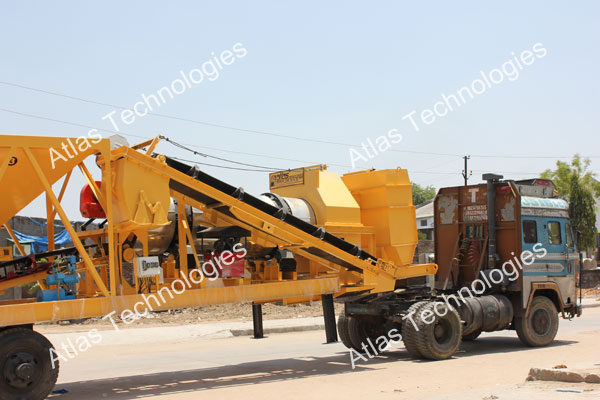 Portable asphalt plant installed in Somalia