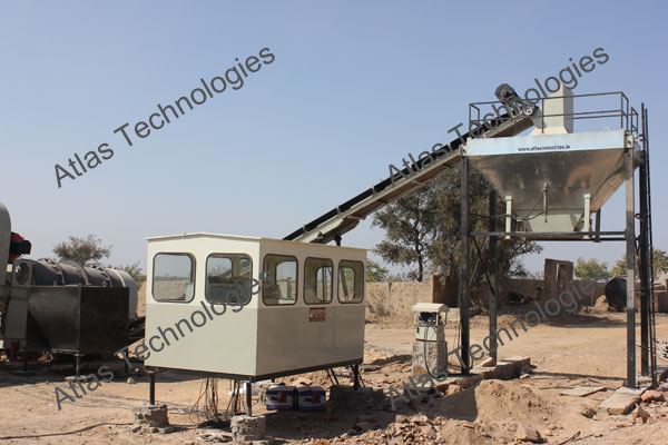 Counterflow asphalt drum plant in Merta, Rajasthan