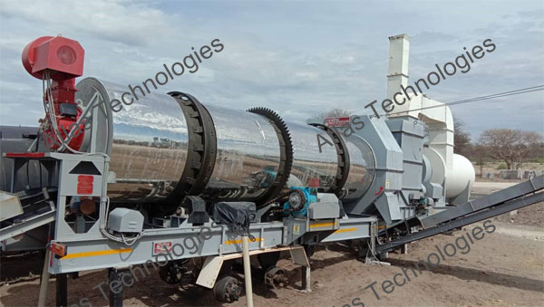 Mobile Asphalt Batch Mix Plant Installed in Botswana