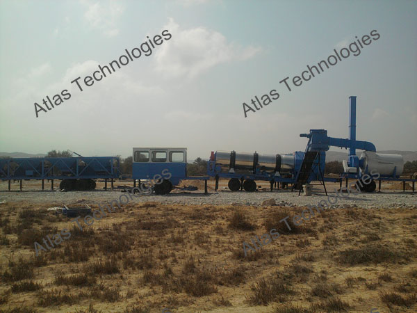 Mobile hot mix plant of 60-90 tph in Oman
