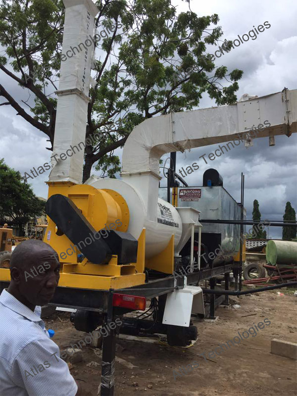 Portable drum mixer in Tanzania