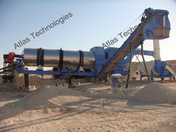 Combined asphalt plant and wet mix plant in Libya