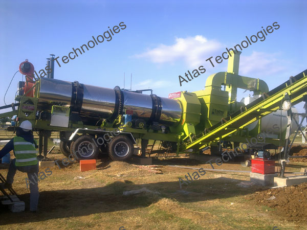 Mobile asphalt mix plant: 40-60 tph installed in Philippines