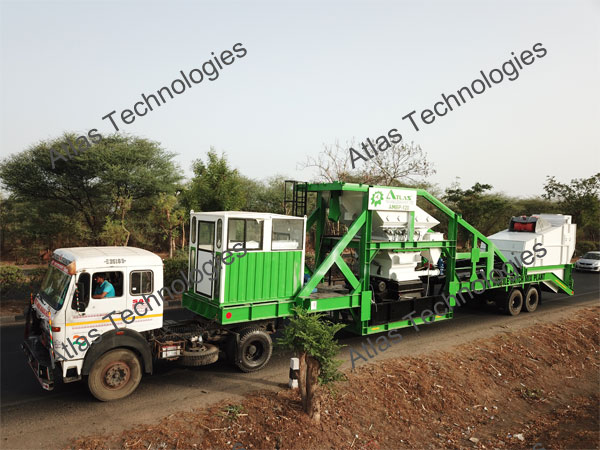 Tower unit of mobile asphalt batch plant