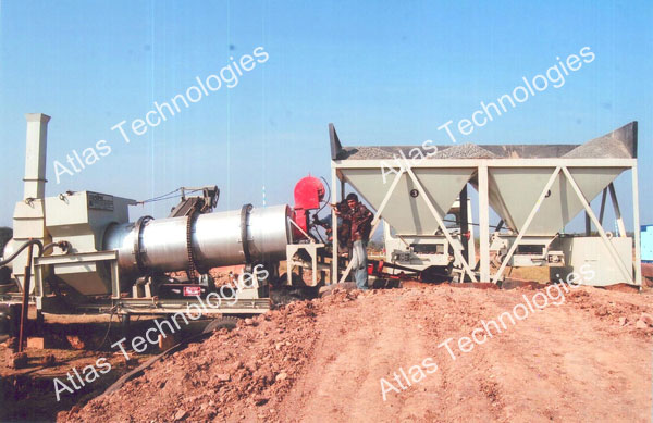 Portable asphalt drum mix plant