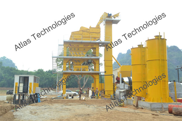 80 tph asphalt batch mix plant in Myanmar