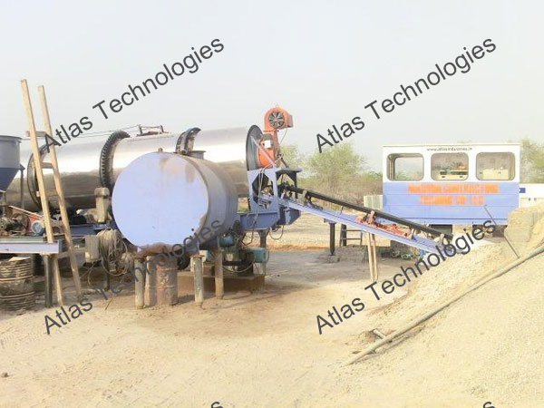 Mobile hot mix plant of 60-90 tph in Oman