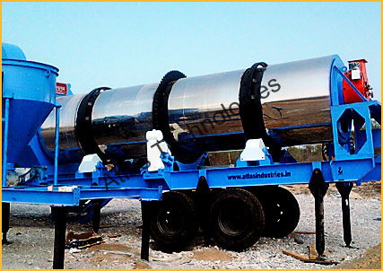 Portable asphalt drum mixing plant