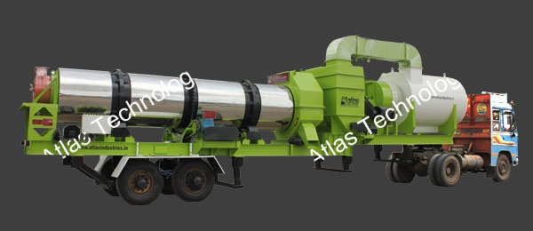 Mobile Drum Mixer: 40 - 150 tph