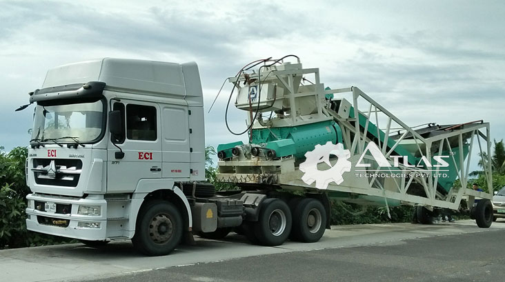 Mobile Concrete Batch Mix Plant