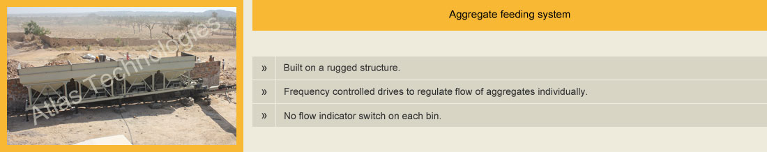 aggregate feeders of wet mix plant
