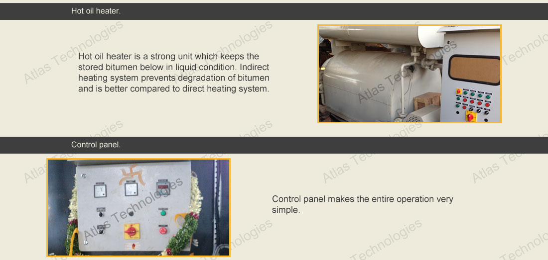 Asphalt drum melting equipment