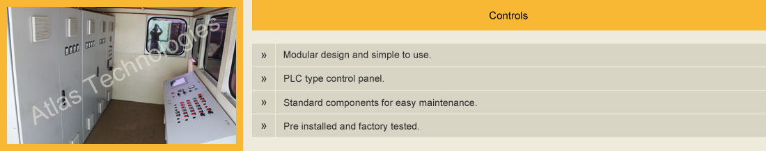 control panel of asphalt mixing plant