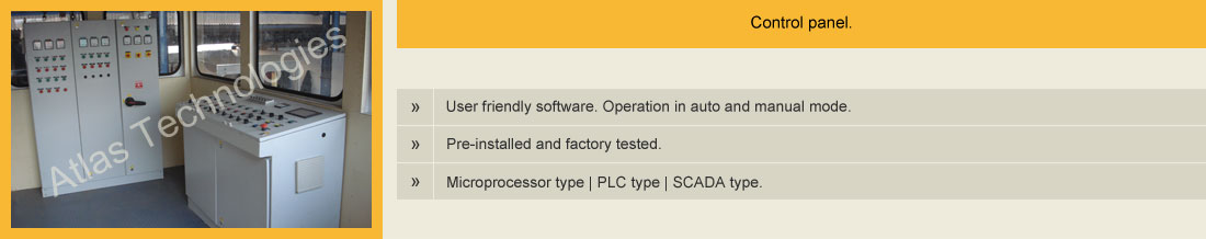 control panel of asphalt plant