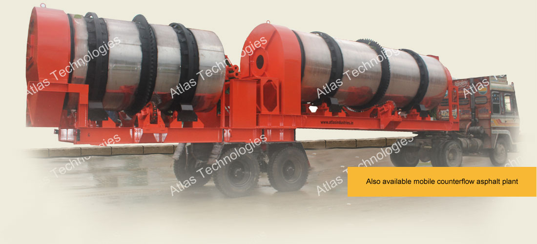 mobile counterflow asphalt mix plant manufacturer India